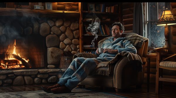 Confort ultime avec un pyjama polaire homme d'esprit polaire